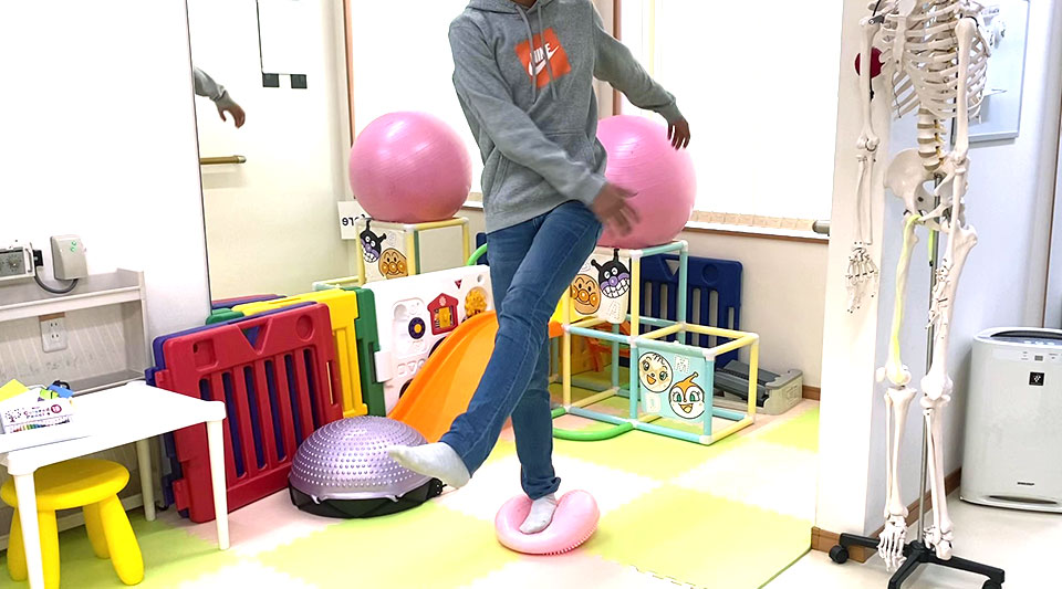 バランス調整のトレーニング写真