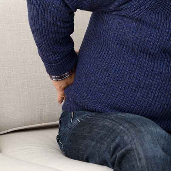 ぎっくり腰の写真